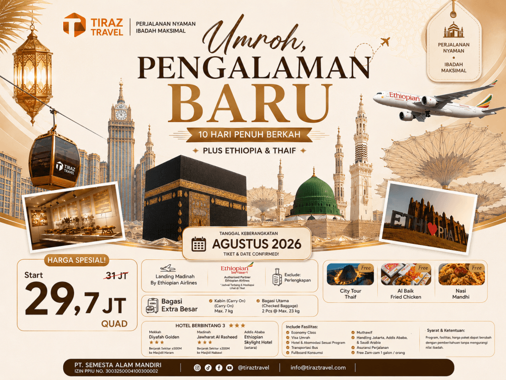 Foto Paket Paket Umroh + Ethiopia Travel Umroh Berpengalaman Puluhan Tahun di Jambi